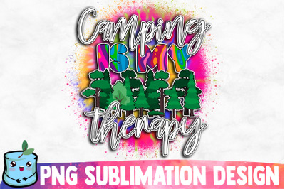 Camping Is My Therapy Sublimation Design