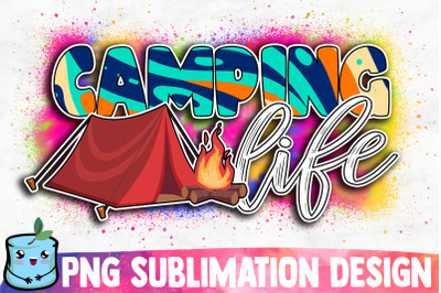 Camping Life Sublimation Design