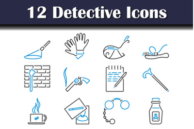 Detective Icon Set