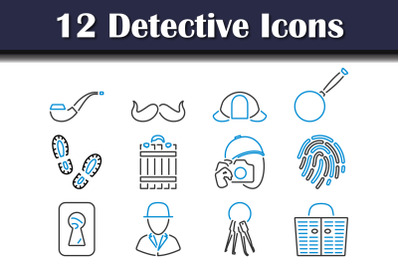 Detective Icon Set