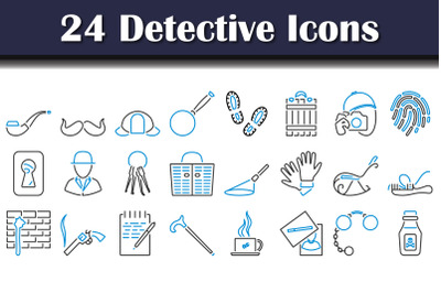 Detective Icon Set