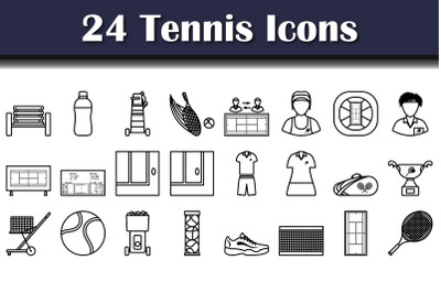 Tennis Icon Set