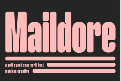 Maildore Soft Round Sans Serif Font