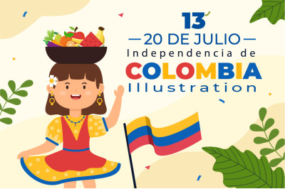 20 De Julio Colombia Illustration