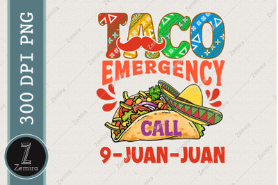 Taco Emergency Call 9 Juan Juan 911 PNG