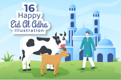 16 Eid al Adha Background Illustration