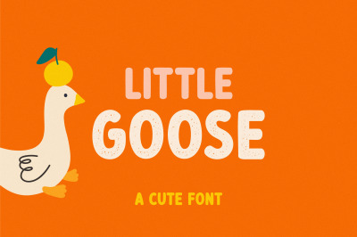 Little goose | Cute font