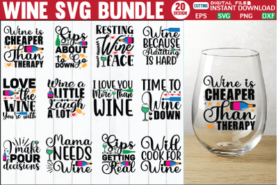 Wine svg bundle