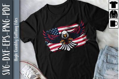 American Flag Eagle For 4th Of July