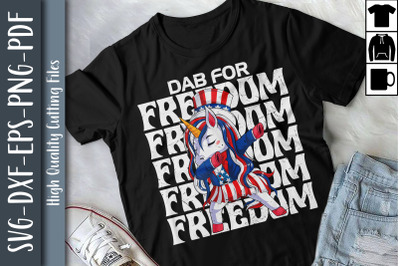 4th of July Design Dab For Freedom