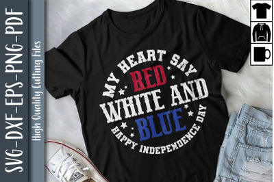 My Heart Red, White And Blue