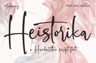 Heistorika Signature Script Font