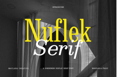 Nuflek Display Serif Font