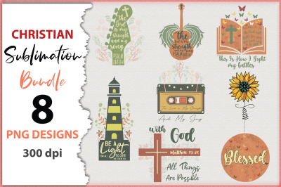 Christian Quotes Sublimation Bundle