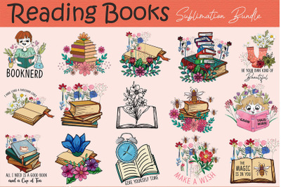 Reading Books Sublimation Bundle