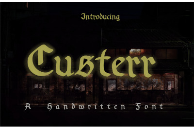 Custerr Fonts
