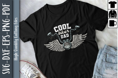 Father&#039;s Day Design Cool Biker Dad