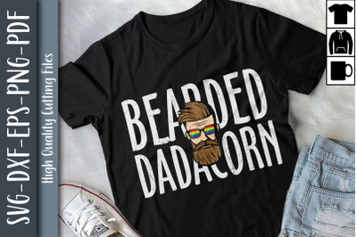 Funny Bearded Dadacorn Unicorn Dad