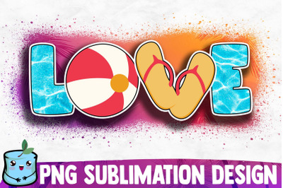 Love Summer Sublimation Design