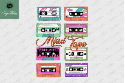 Mixed Tape Vintage Retro 80s Cassette