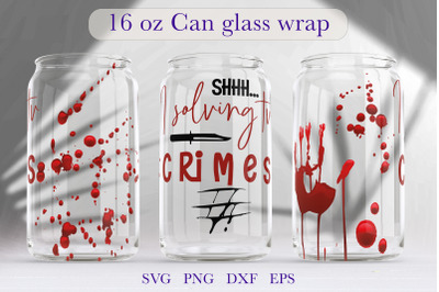 True crime Libbey Can Glass Full Wrap Beer glass can png