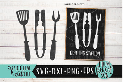 Barbecue Tool Set - Fathers Day SVG