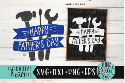 Happy Fathers Day Handyman Tool Set - Fathers Day SVG