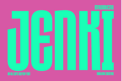 Jenki All Caps Display Font