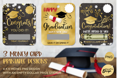 Graduation Money Card 3 PNG Designs | Gift for Graduate