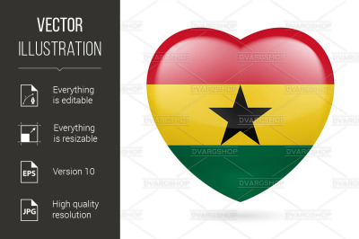 Heart icon of Ghana