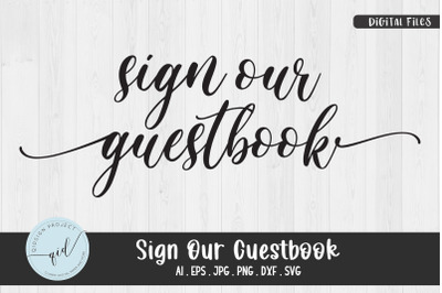 Sign Our Guestbook SVG