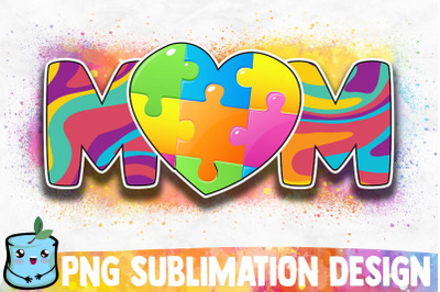 Autism Mom Sublimation Design