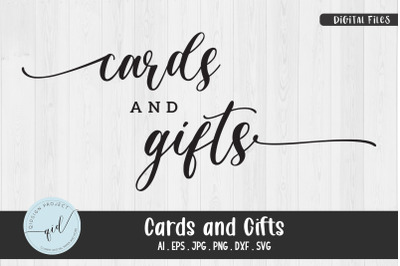 Cards and Gifts SVG