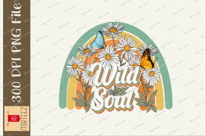 Wild Soul Wildflower Rainbow PNG