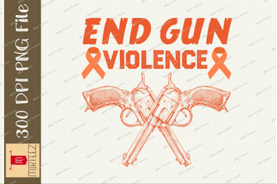 End Gun Violence Ribbon Enough PNG