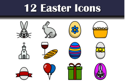 Easter Icon Set