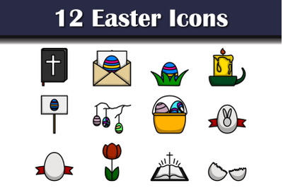 Easter Icon Set