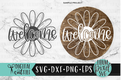 Daisy Flower Welcome - Summer SVG