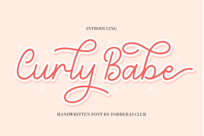 Curly Babe | Handwritten Font