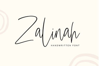 Zalinah Handwritten Font