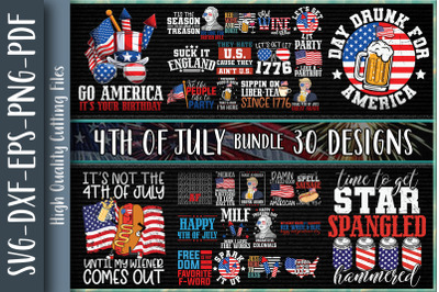 4th of July Bundle-30 Designs-220511