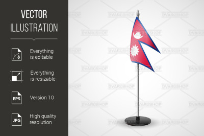 Table flag of Nepal