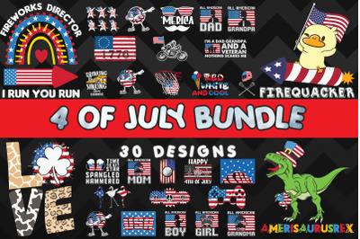 4th of July Bundle SVG 30 designs