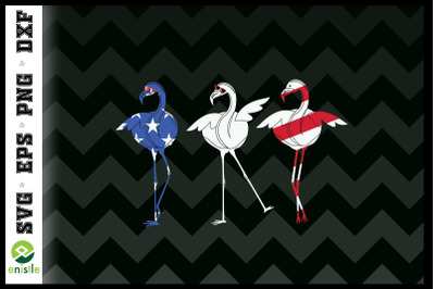 USA Flag Flamingo 4th Of July