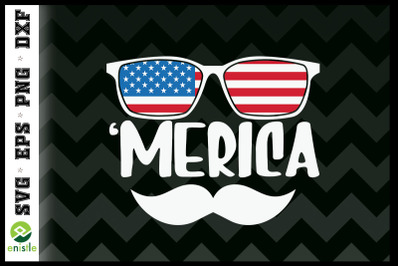 Merica Sunglasses 4th of July USA Flag