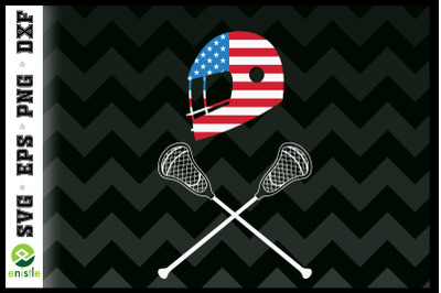 Lacrosse American Flag 4th Of July