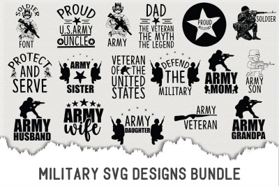 Military SVG Design Bundle