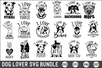 Dog Lover Svg Bundle