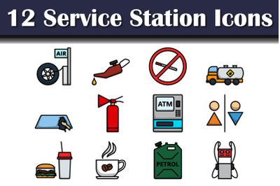 Service Station Icon Set