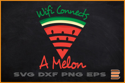 Wifi Connects A Melon Watermelon